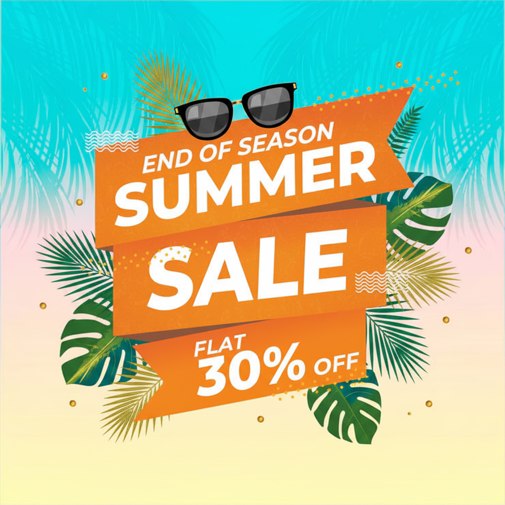 Summer Sale 30% OFF Banner